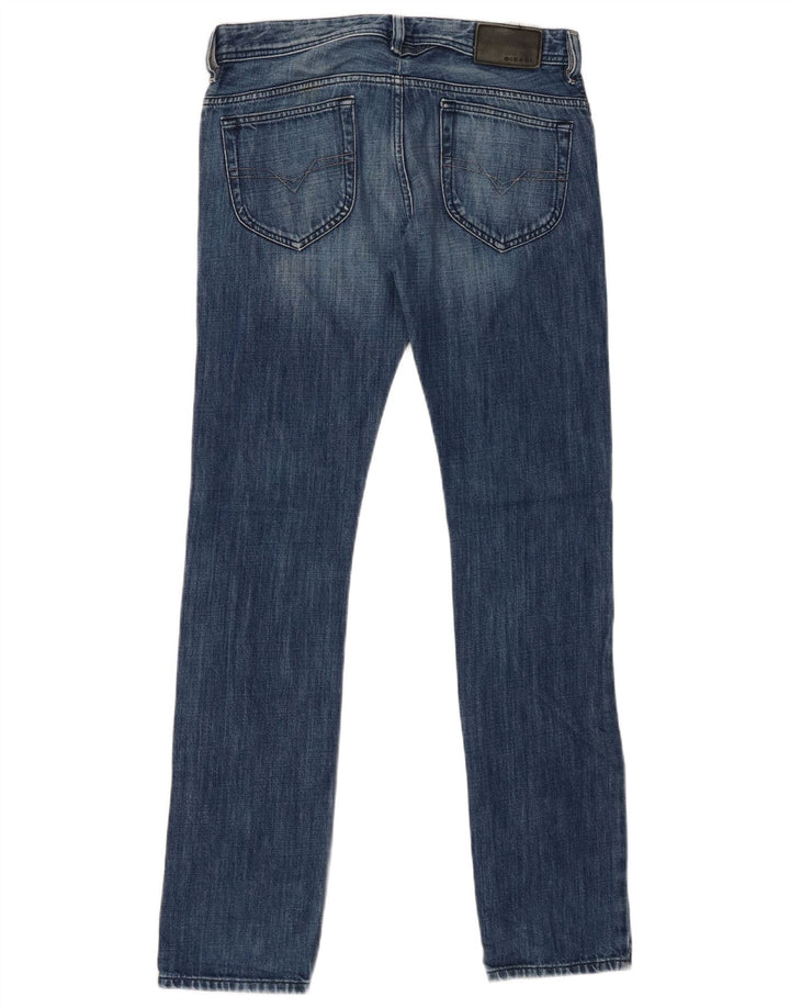 Diesel Herre Thanaz Slim Skinny Jeans W29 L32 Blå Bomuld