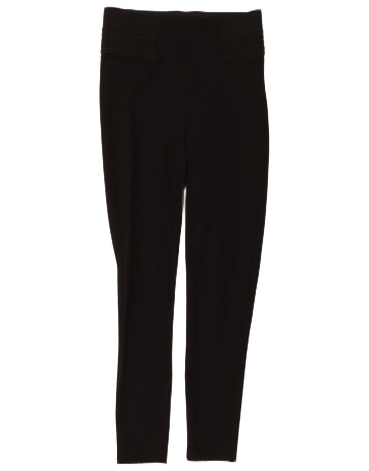 Zara Dame Leggings UK 12 Medium Sort Polyester