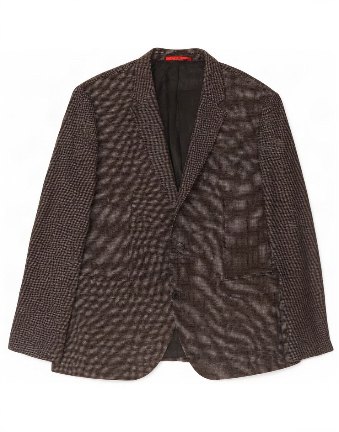 Hugo Boss Herre 2-knaps blazerjakke US 44 2XL brun plettet uld
