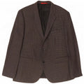 Hugo Boss Herre 2-knaps blazerjakke US 44 2XL brun plettet uld