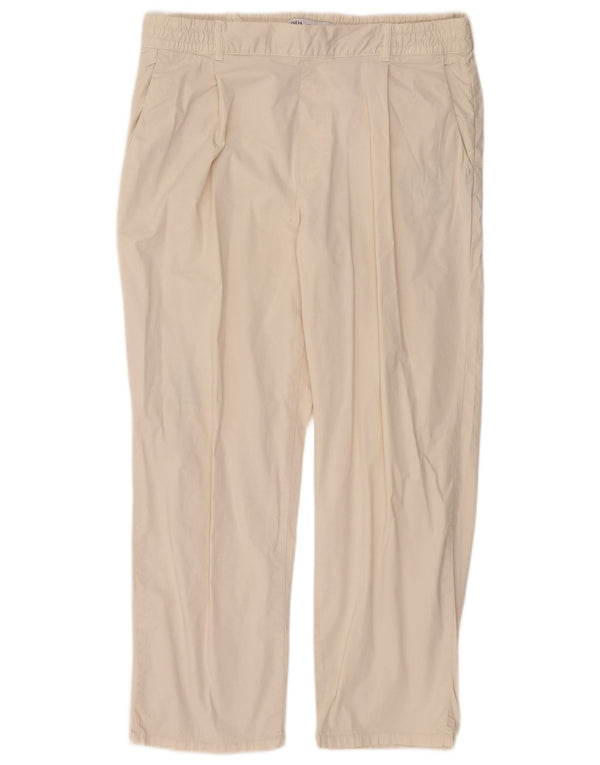 Zara Straight Chino Bukser XL W34 L29 Hvid Bomuld