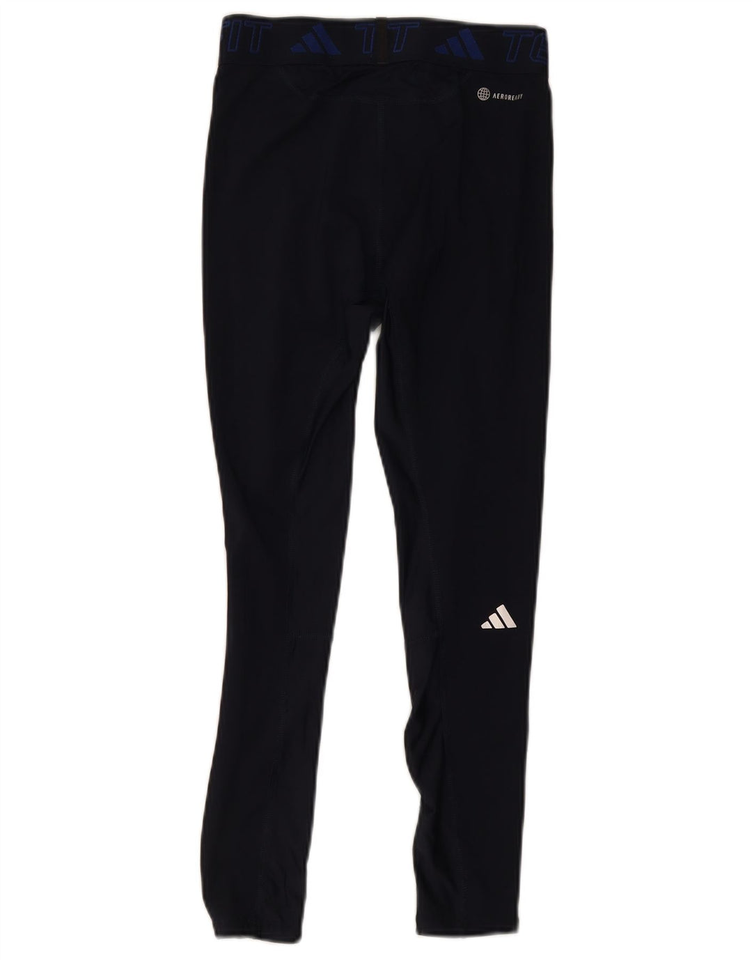 Adidas Dame Aeroready Leggings UK 12 Medium Navy Blue Polyester