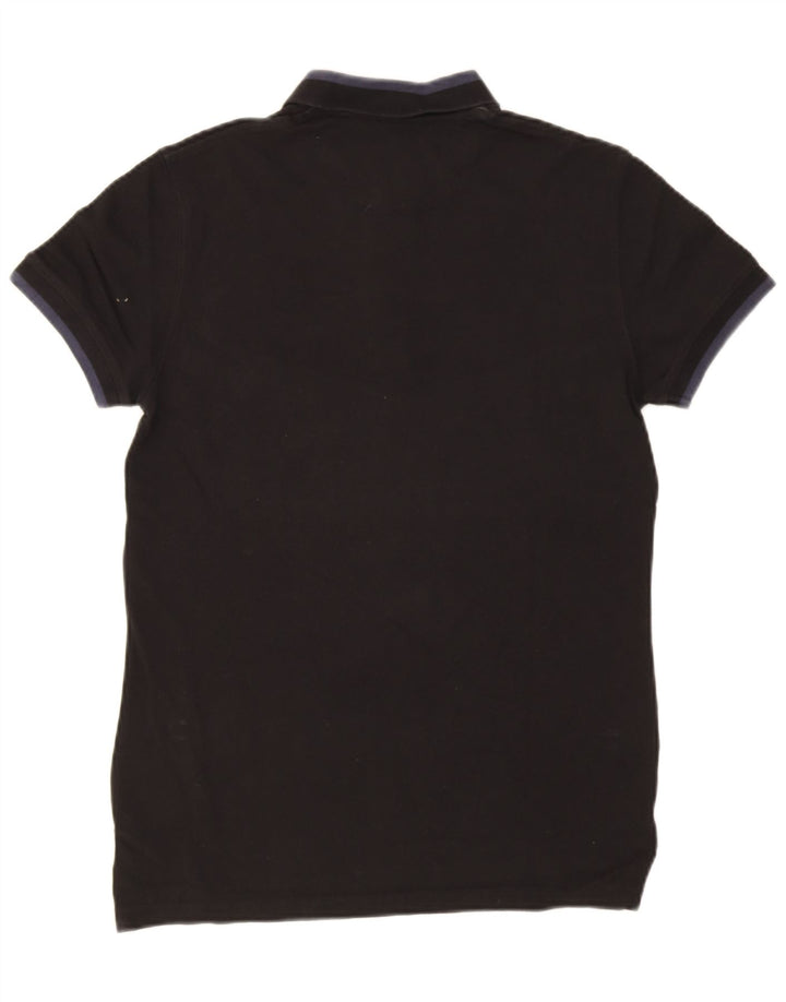 Massimo Dutti Herre Casual Fit Polo Shirt Medium Sort