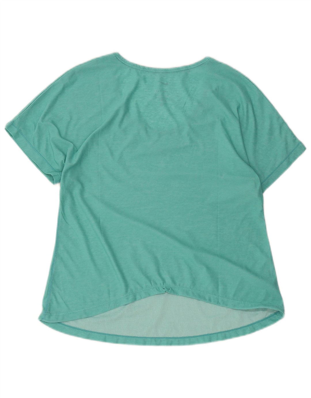 Nike Dame Dri Fit T-Shirt Top UK 14 Medium Blue