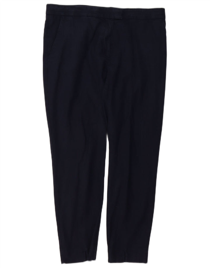 COS Dame Slim Fit Suit Bukser EU 42 Large W34 L27 Marineblå Bomuld