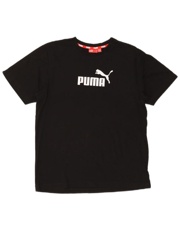 PUMA drenge grafisk t-shirt top 15-16 år sort