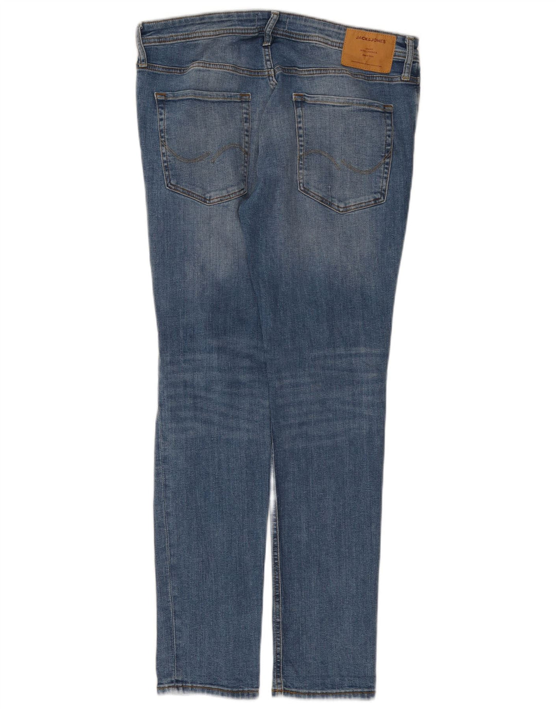 Jack & Jones Herre Distressed Slim Jeans W36 L32 Blå Bomuld