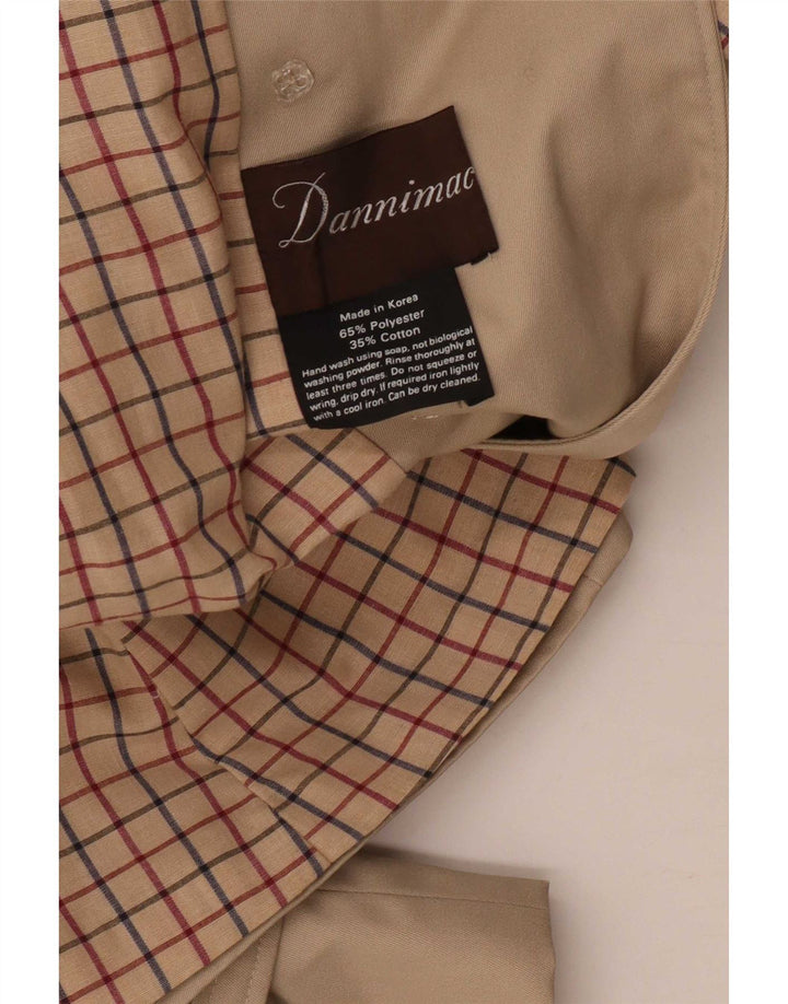 Dannimac Trench Coat til kvinder UK 12 Medium Beige Polyester
