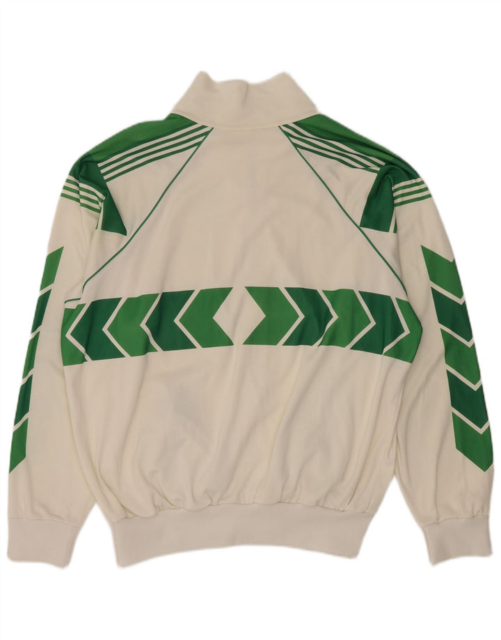 Vintage træningsdragt til mænd Top jakke 2XL Hvid Colourblock Nylon