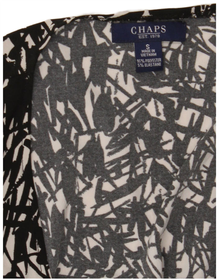 CHAPS Maxikjole til kvinder UK 10 Lille sort geometrisk polyester