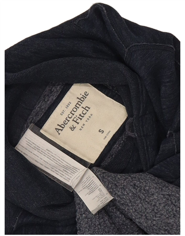 Abercrombie & Fitch Sweatshirt til mænd, lille marineblå flækket