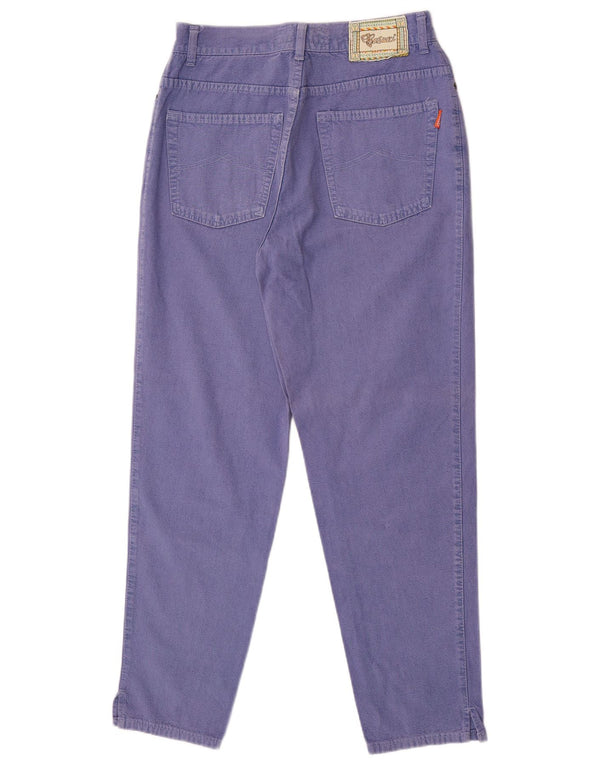 Casucci Dame Højtaljet tilspidsede Jeans IT 50 XL W29 L30 Lilla Bomuld