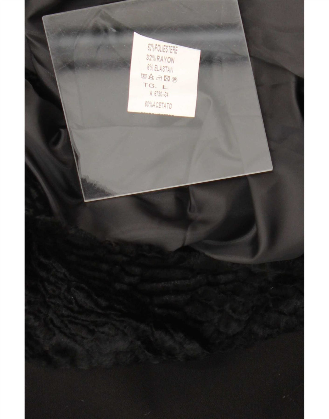 Vintage Womens Poncho Coat UK 16 Large Black Polyester
