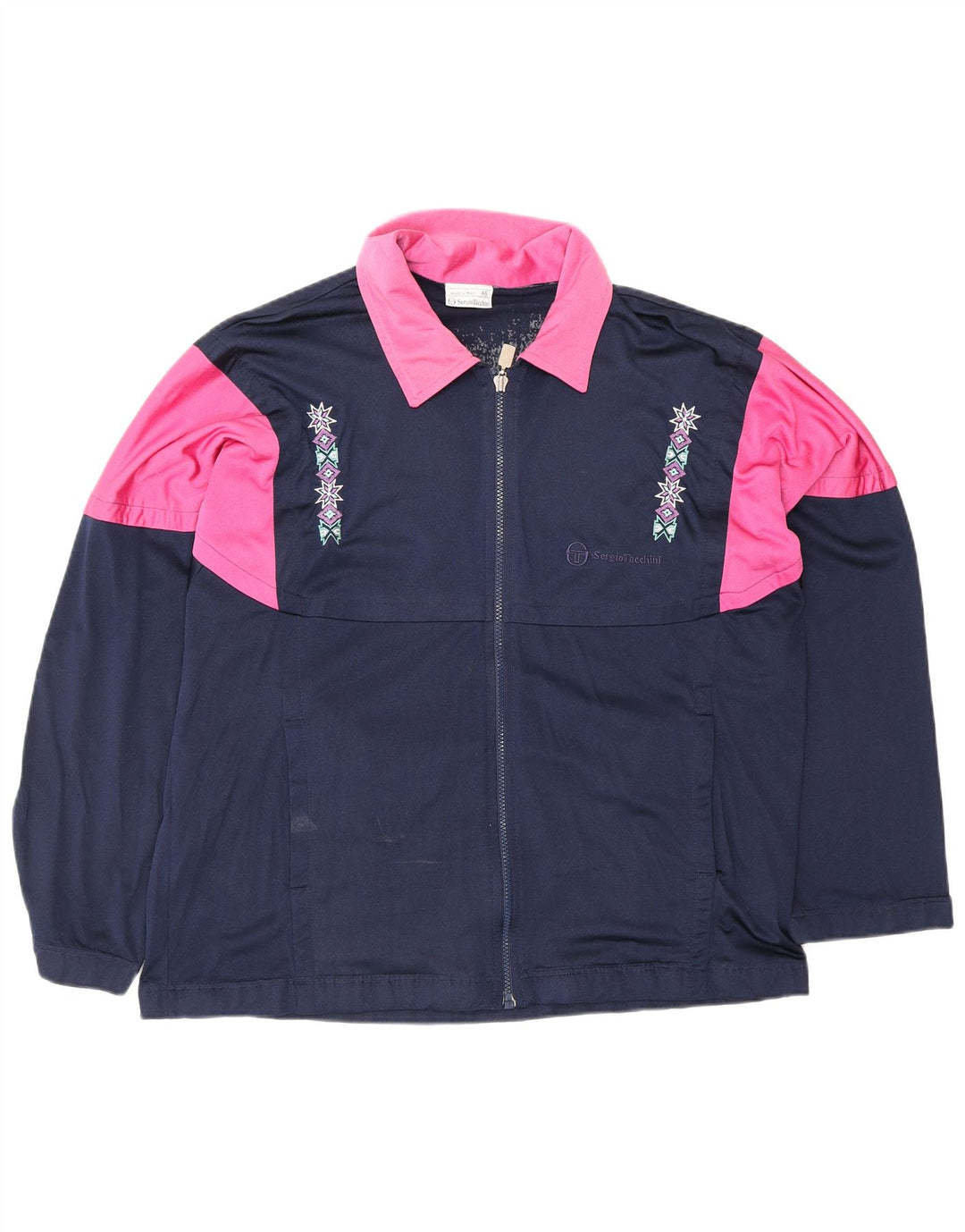 SERGIO TACCHINI Herre grafisk træningsdragt topjakke lille marineblå