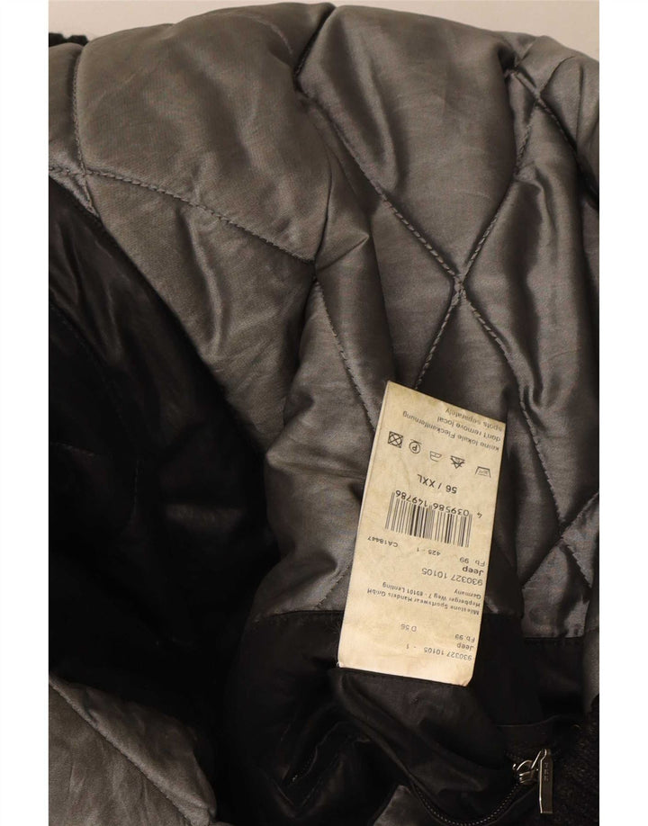 Milestone Herre Hooded Bomber Jacket UK 44 2XL Sort Polyester