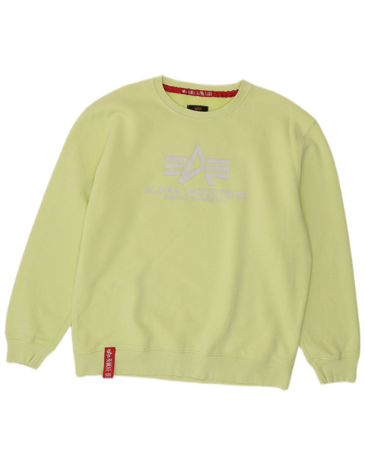Alpha Industries Grafisk sweatshirt til mænd XL Grøn