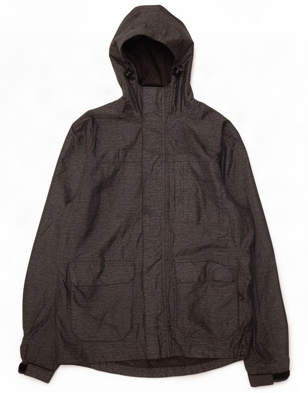 Mountain Warehouse Regnjakke med hætte til mænd UK 36 Small Grey Polyester