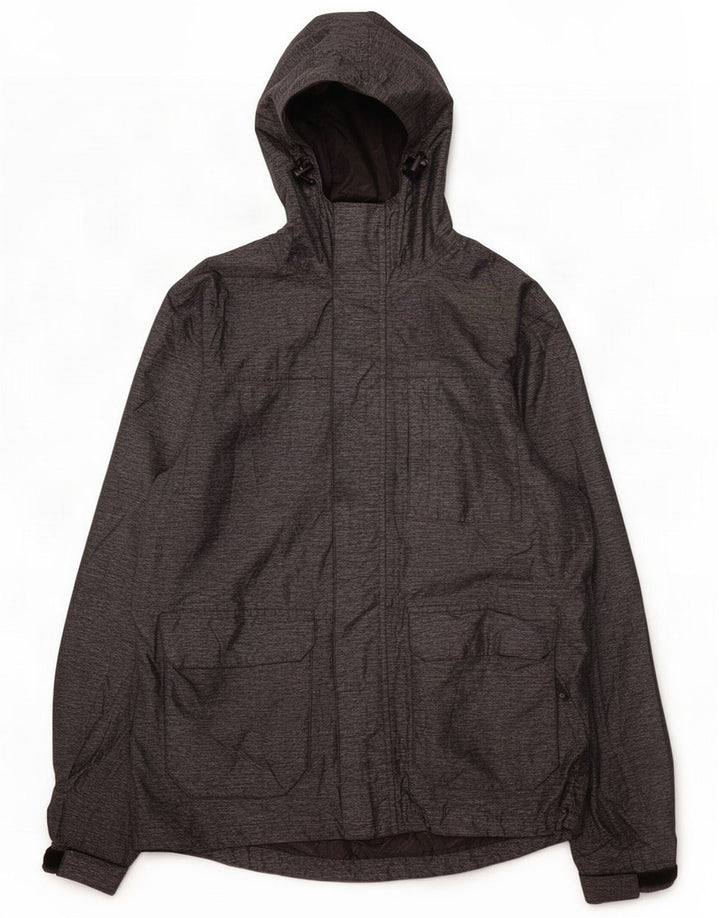 Mountain Warehouse Regnjakke med hætte til mænd UK 36 Small Grey Polyester