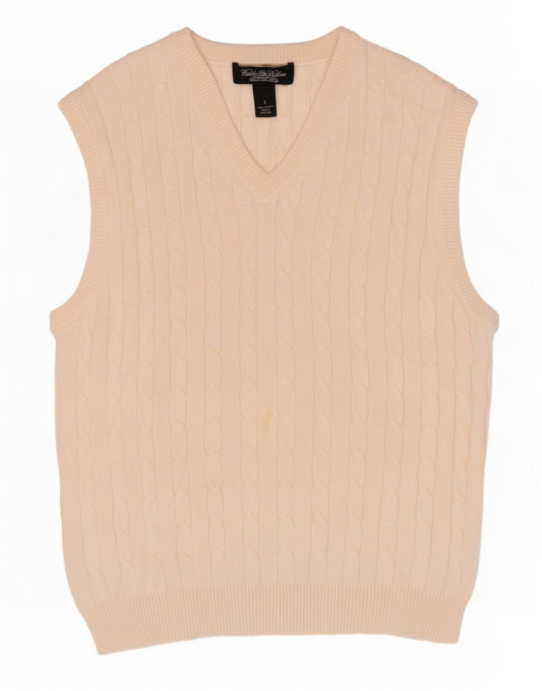 Brooks Brothers Herrevest Tank Top Small Off White Bomuld