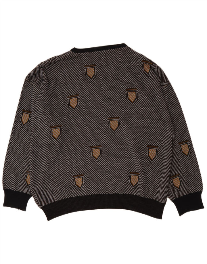 Bentley Herre V-hals sweater 3XL Grå Chevron