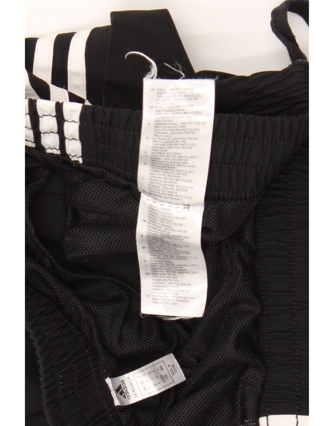 Adidas Sportsshorts til mænd, store sorte polyester