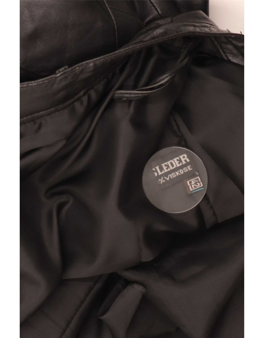 Vintage lædernederdel til kvinder IT 42 Medium W28 Sort