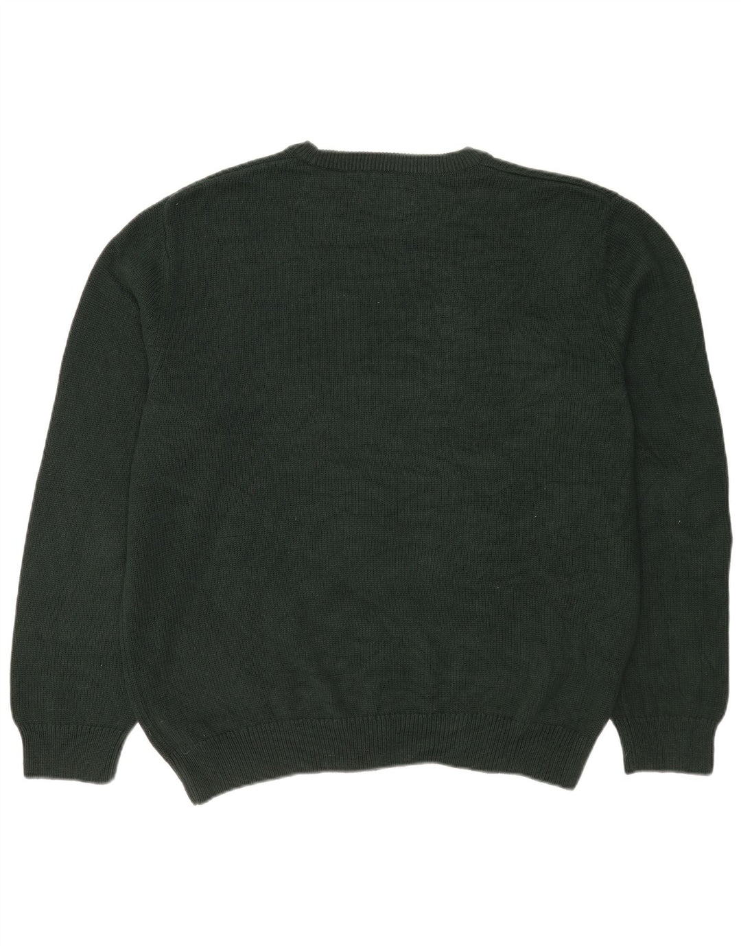 Chaps Herre Crew Neck Jumper Sweater XL Grøn Bomuld