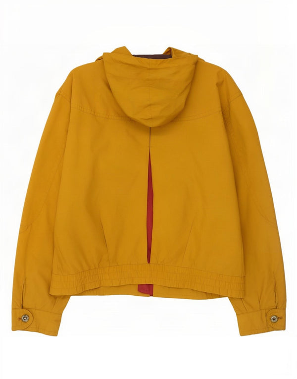 Vintage Mens Hooded Utility Jacket IT 50 Large Yellow Polyester