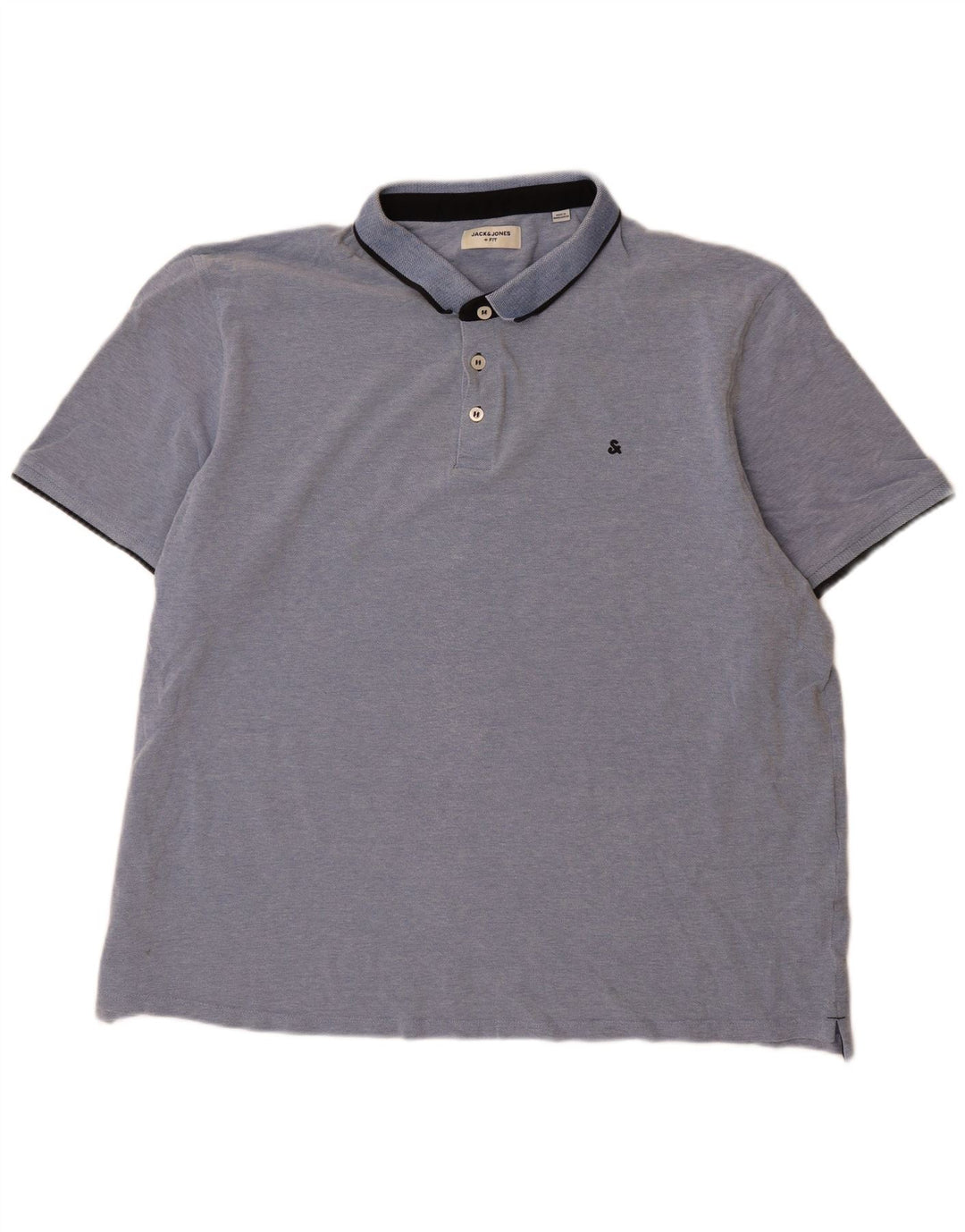 Jack & Jones herre poloshirt 3XL blå bomuld