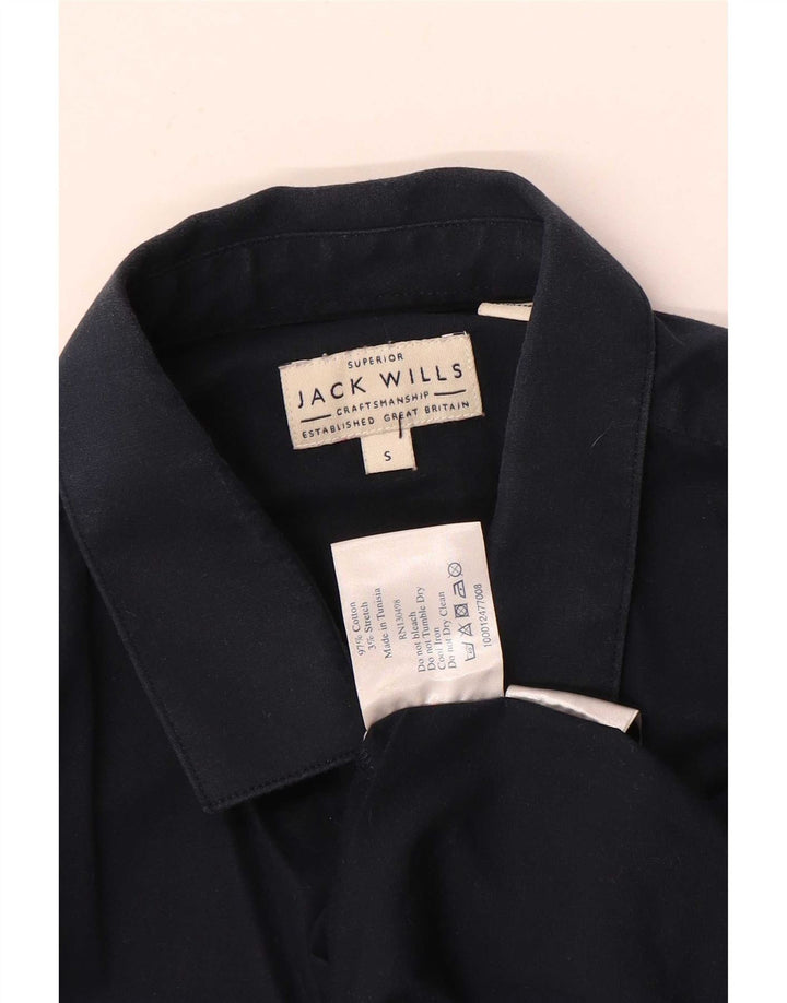 Jack Wills Herreskjorte Small Navy Blue Cotton