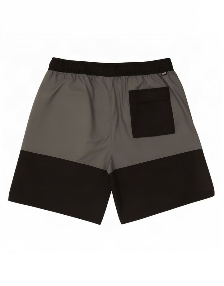 Nike Sportsshorts til mænd, store grå farveblok polyester