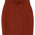 VINTAGE Womens Pencil Skirt W28 Medium Maroon Cotton Vintage Vintage and Second-Hand Vintage from Messina Hembry 