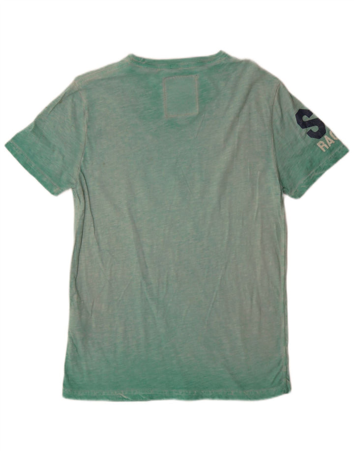 Superdry Grafisk T-shirt til mænd, mellemgrøn bomuld