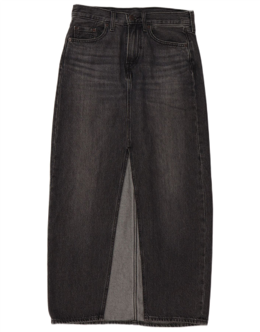 LEVI'S Dame Denim Nederdel W25 XS Grå Bomuld