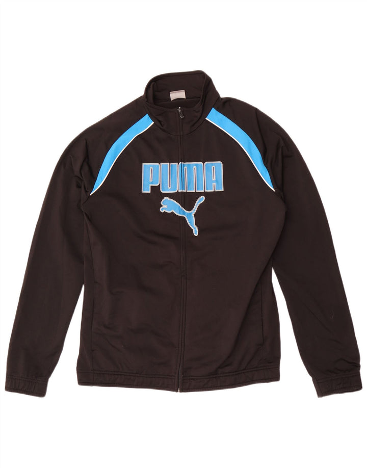 Puma Herre grafisk træningsdragt Topjakke Medium Sort Colourblock Polyester