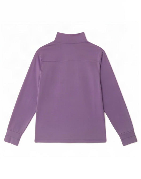 Adidas Womens Tracksuit Top Jacket UK 12 Medium Purple Cotton
