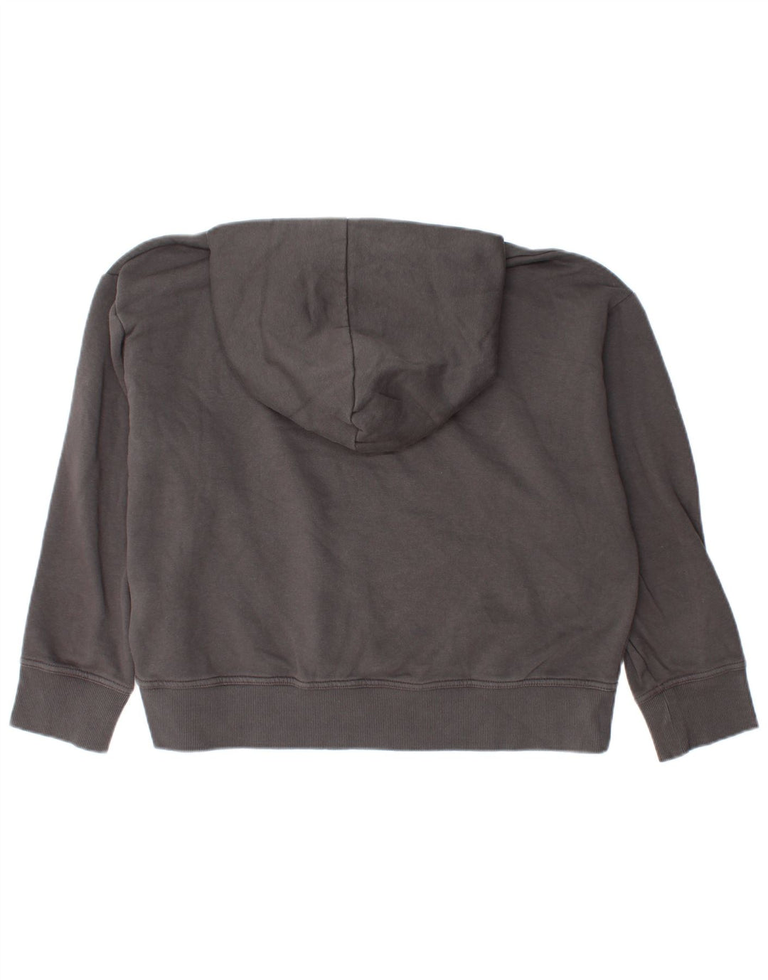 Zara Dame Oversized Hoodie Jumper UK 14 Medium Grey Bomuld