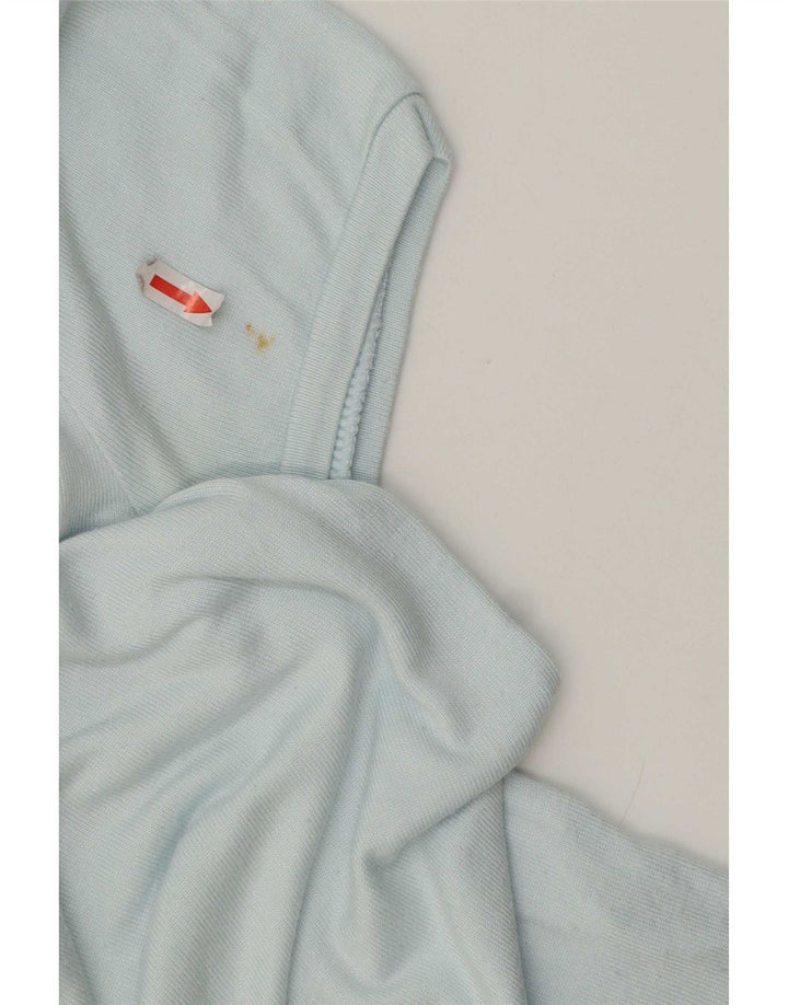 Zara Dame T-Shirt Top UK 10 Small Blue Viscose