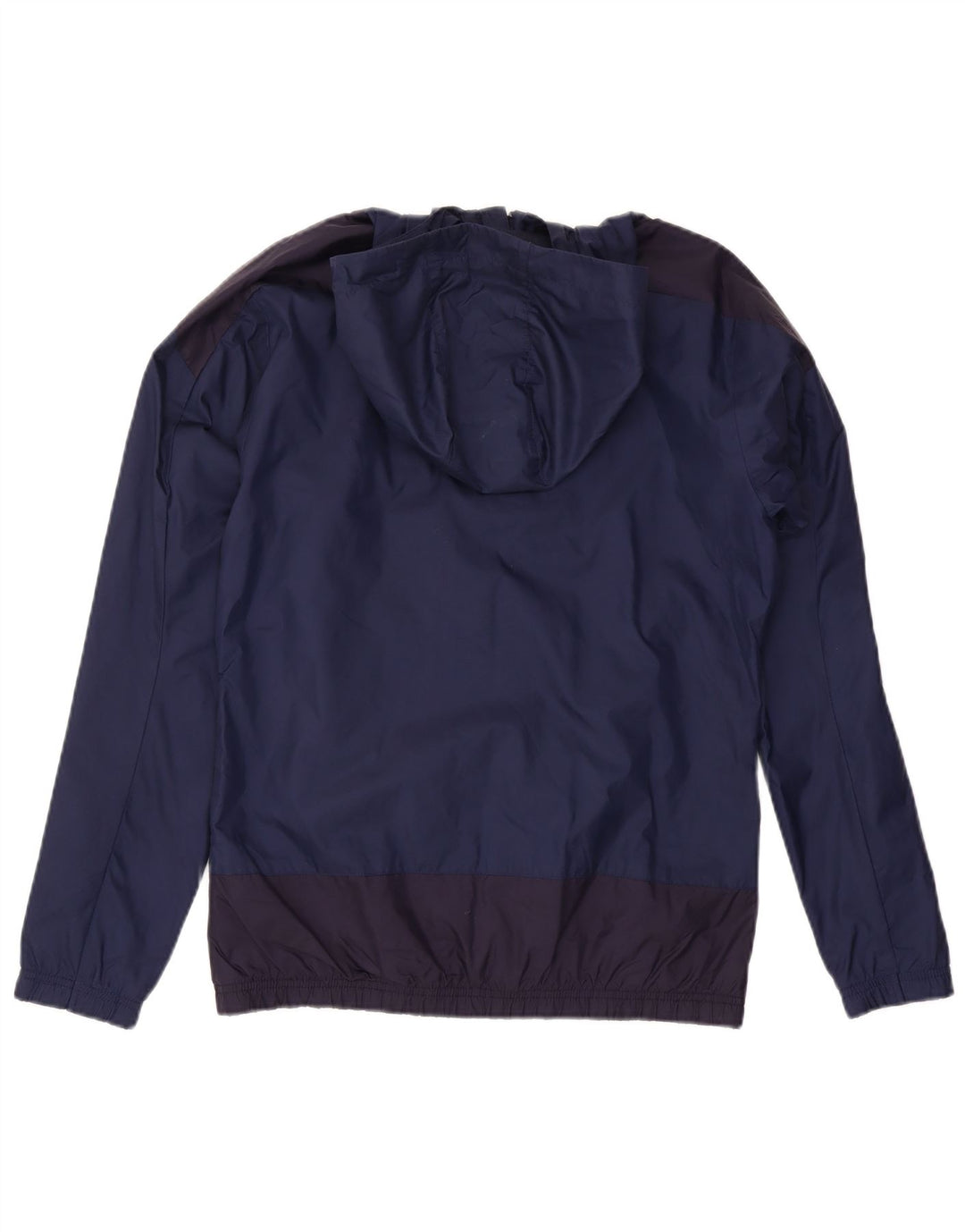 Puma Regnjakke med hætte til mænd UK 36 Small Navy Blue Colourblock Nylon