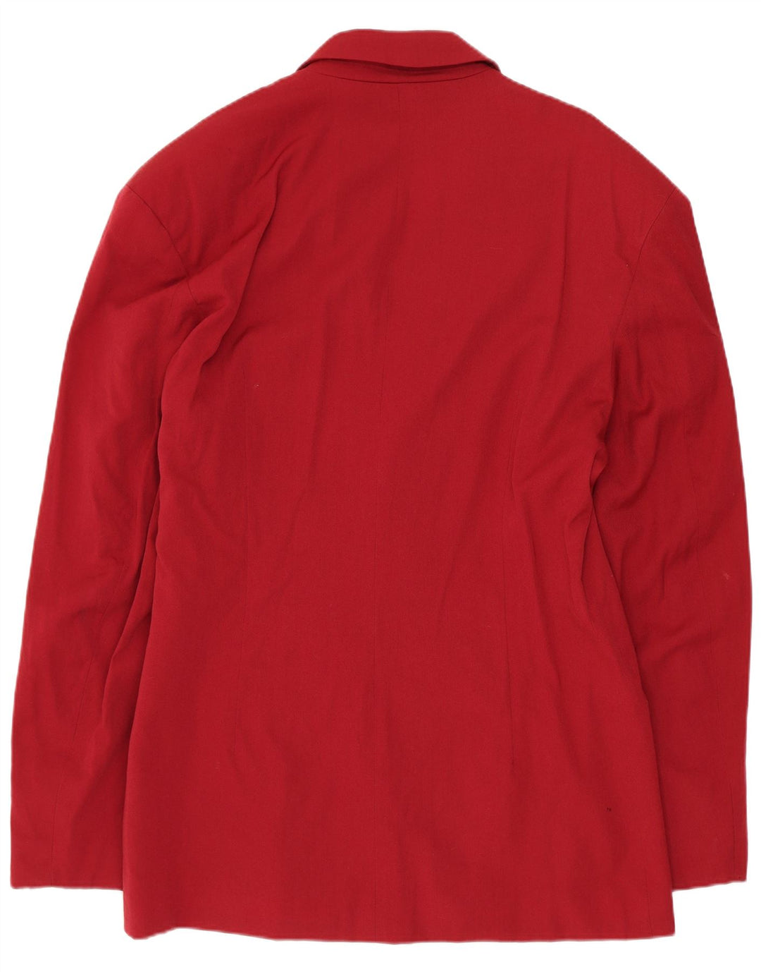 VINTAGE Herre 3-knaps blazerjakke IT 50 Stor rød uld
