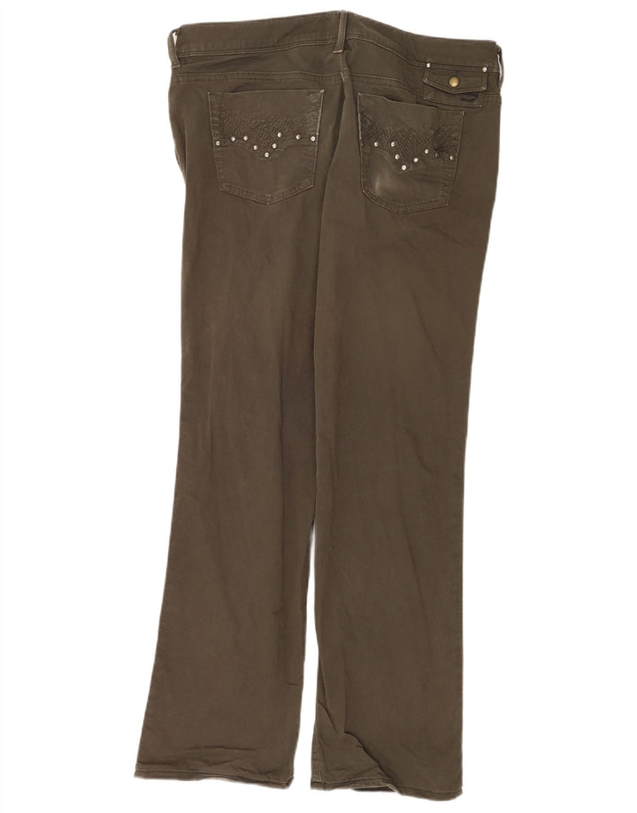 Diesel Dame Bootcut Jeans W33 L30 Khaki Bomuld