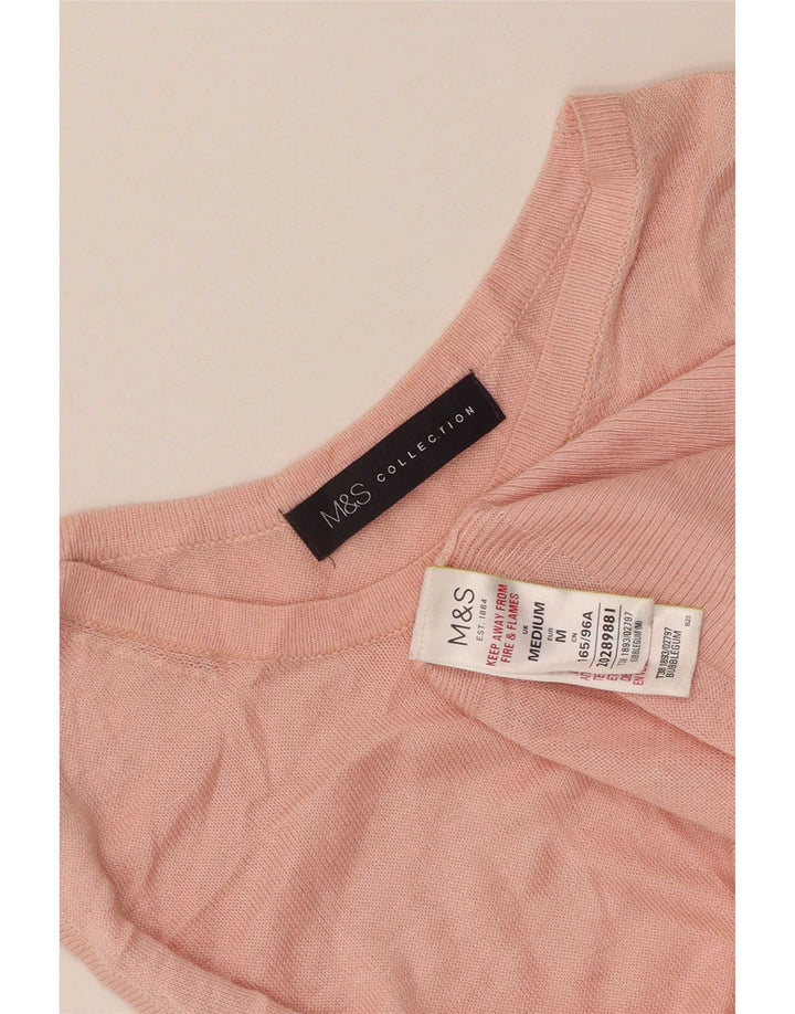 Marks & Spencer Damevest Top UK 12 Medium Pink Viscose