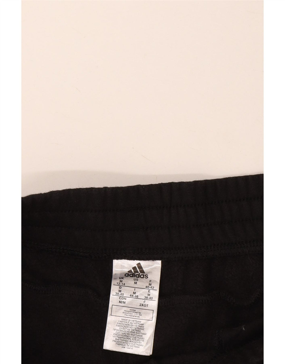 ADIDAS træningsdragt til kvinder Joggers UK 12/14 Medium Black Bomuld