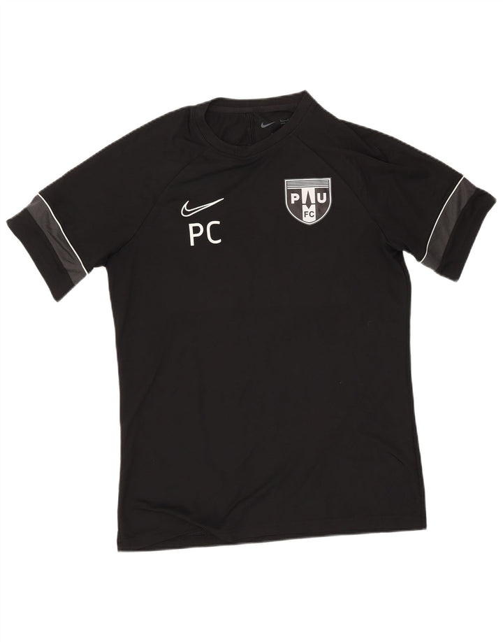 Nike Herre Dri Fit Grafisk T-Shirt Top Stor Sort Colourblock