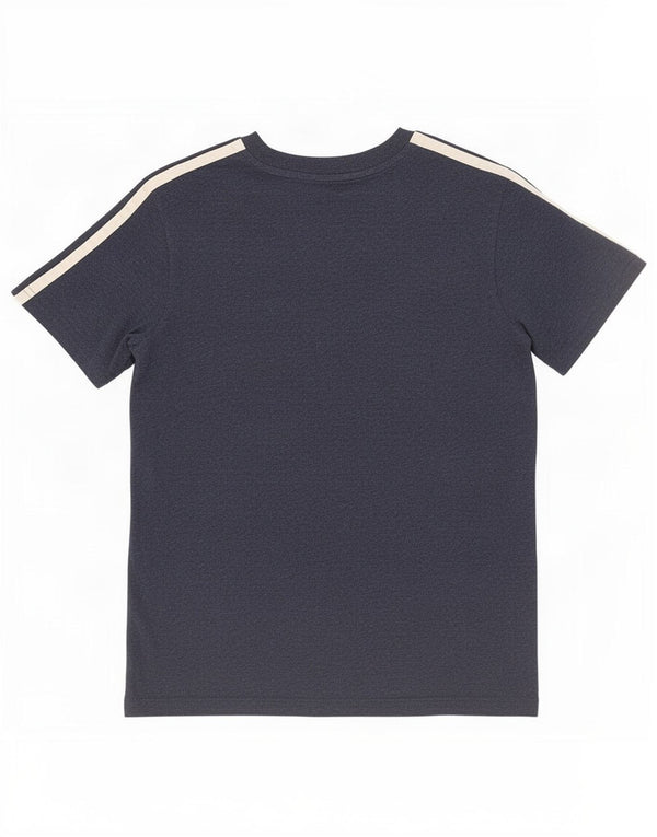 Adidas Boys T-Shirt Top 11-12 Years Navy Blue Cotton