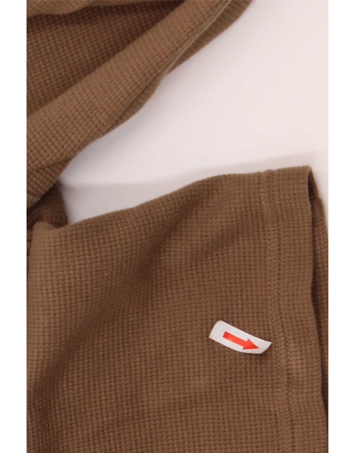 Calvin Klein Herre Top Langærmet 2XL Brun Bomuld