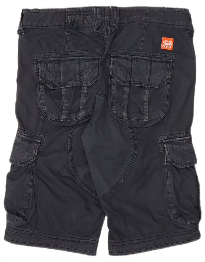 Superdry Herre Cargo Shorts Små W32 Marineblå Bomuld