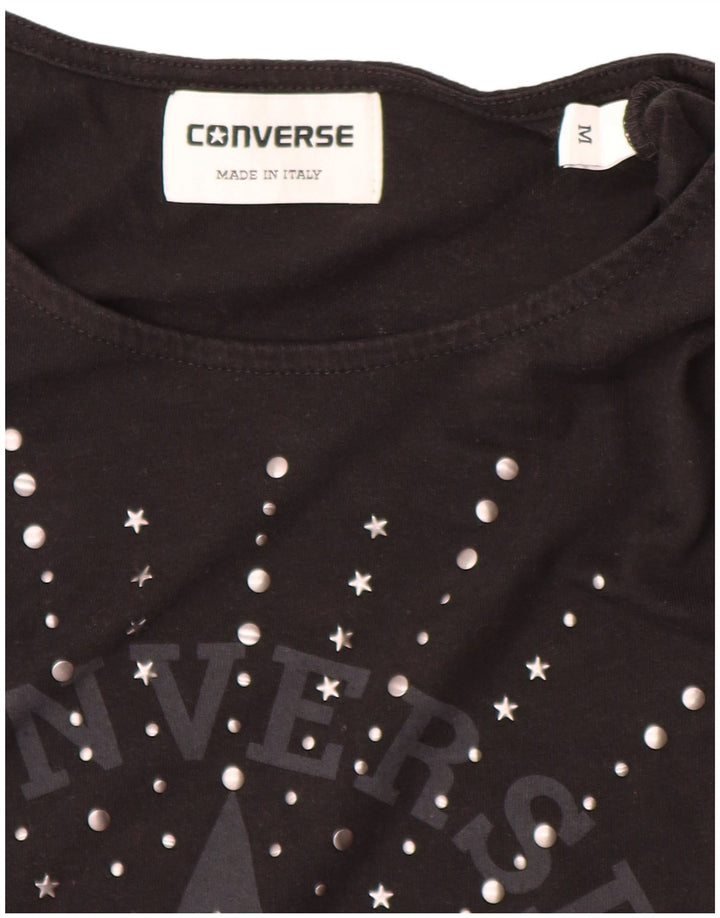 Converse Dame Chuck Taylor Grafisk Vest Top UK 12 Medium Sort