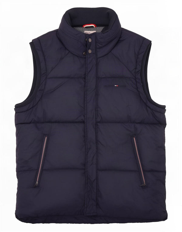 Tommy Hilfiger Herre Polstret Gilet UK 42 XL Navy Blue Nylon