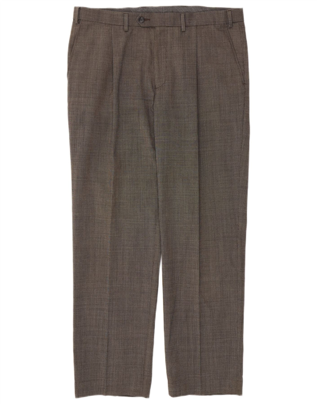 Marks & Spencer Herre Regular Fit Casual Bukser W36 L31 Grå Polyester